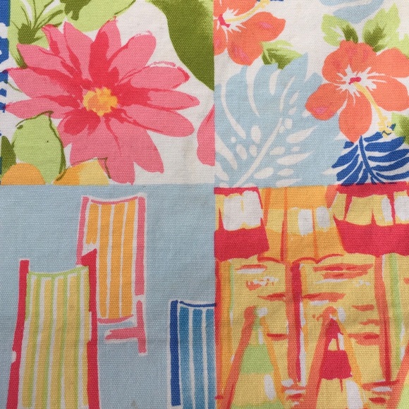 TALBOTS TROPICAL BEACH PATCHWORK SKIRT - Picture 12 of 16